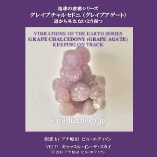 地球の波動シリーズ：グレイプチャルセドニ（グレイプアゲート）