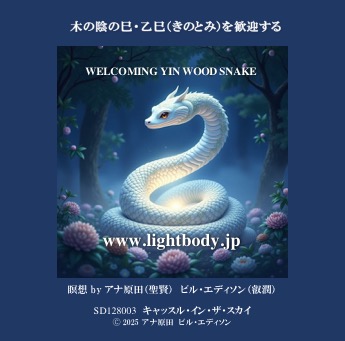 木の陰の巳・乙巳（きのとみ）を歓迎する