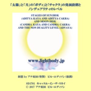 「太陽」と「月」の「ボディ」と「チャクラ」の発展段階とノンデュアリティのレベル(自宅学習教材)