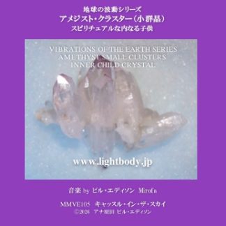 【音楽】地球の波動シリーズ：アメジスト・クラスター（小群晶）：スピリチュアルな内なる子供