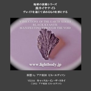 地球の波動シリーズ：黒カイヤナイト：ヴォイドを通じて求めるものを形にする